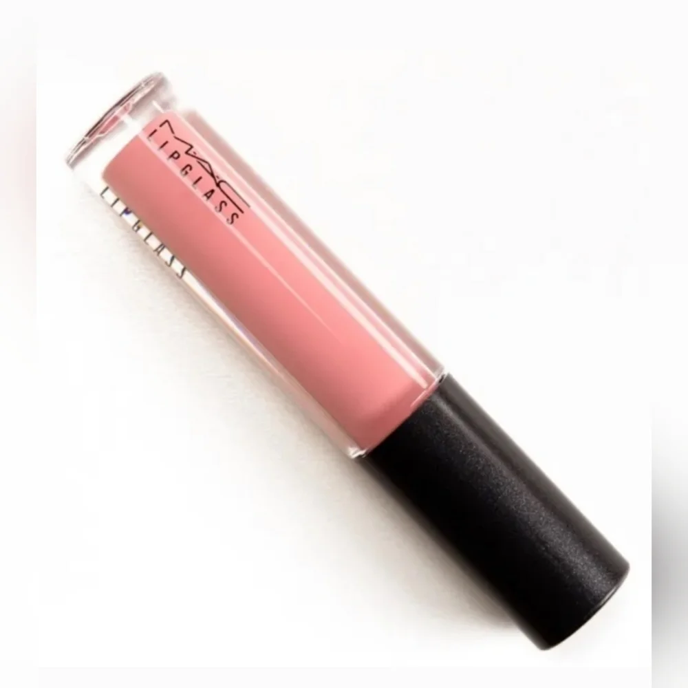 MAC Cosmetics Please Me Peachy Pink Lipglass with Glossy Finish Brand New